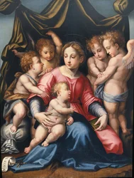 Madonna avec Enfant, Saint Jean et Anges